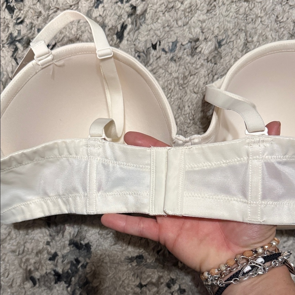 BUNDLE Set Wacoal Elegant White/Cream Reg/Strapless Bra - Picture 8 of 11